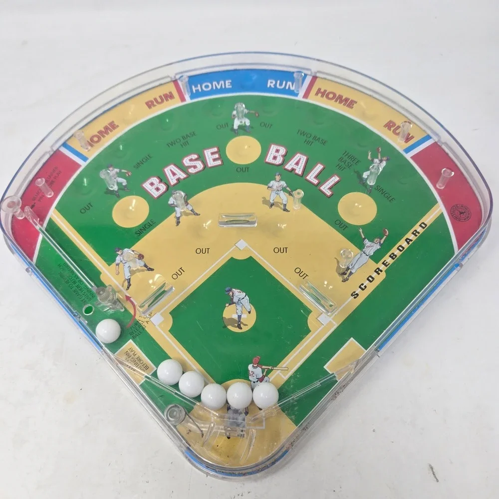 Schylling Baseball Pinball Handheld Game Vintage 2001 Retro Toy